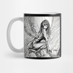 Drawing of an angel Mug